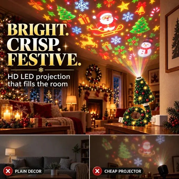 💯 Last day 49% OFF - 🎄Magical Christmas Tree USB Projector Light