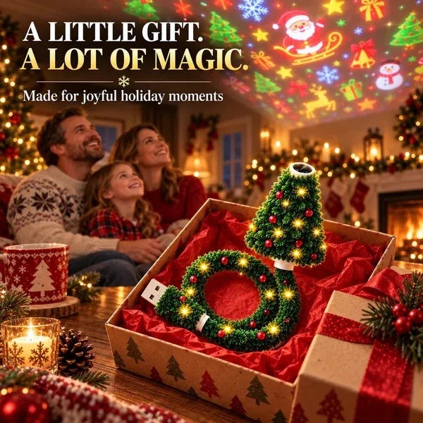 💯 Last day 49% OFF - 🎄Magical Christmas Tree USB Projector Light